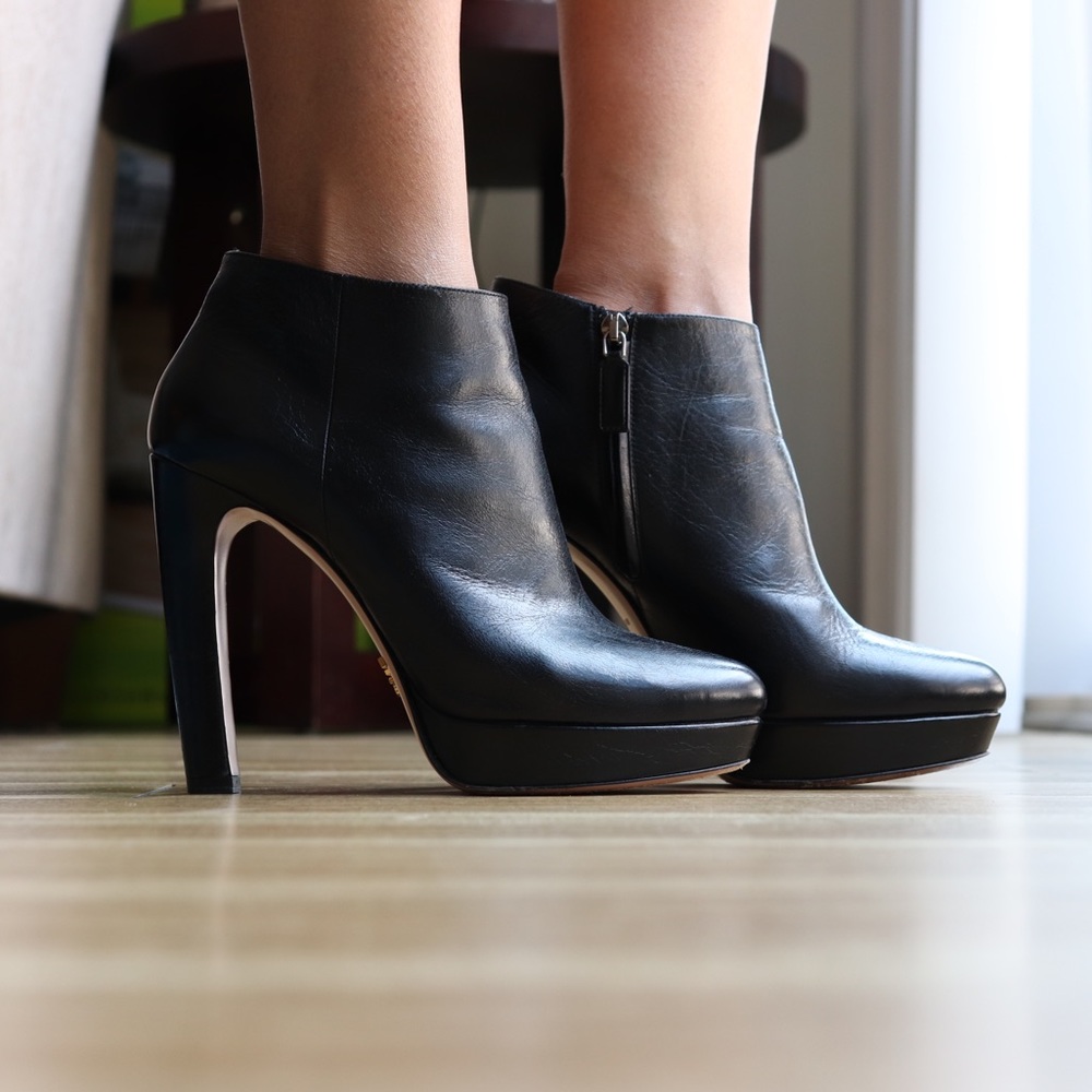 PRADA Leather Booties